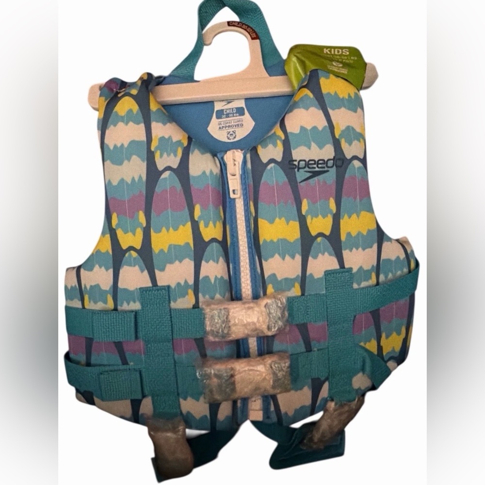 Speedo Kids‎ Life Jacket - size Kids 30-50 pounds NEW with tags